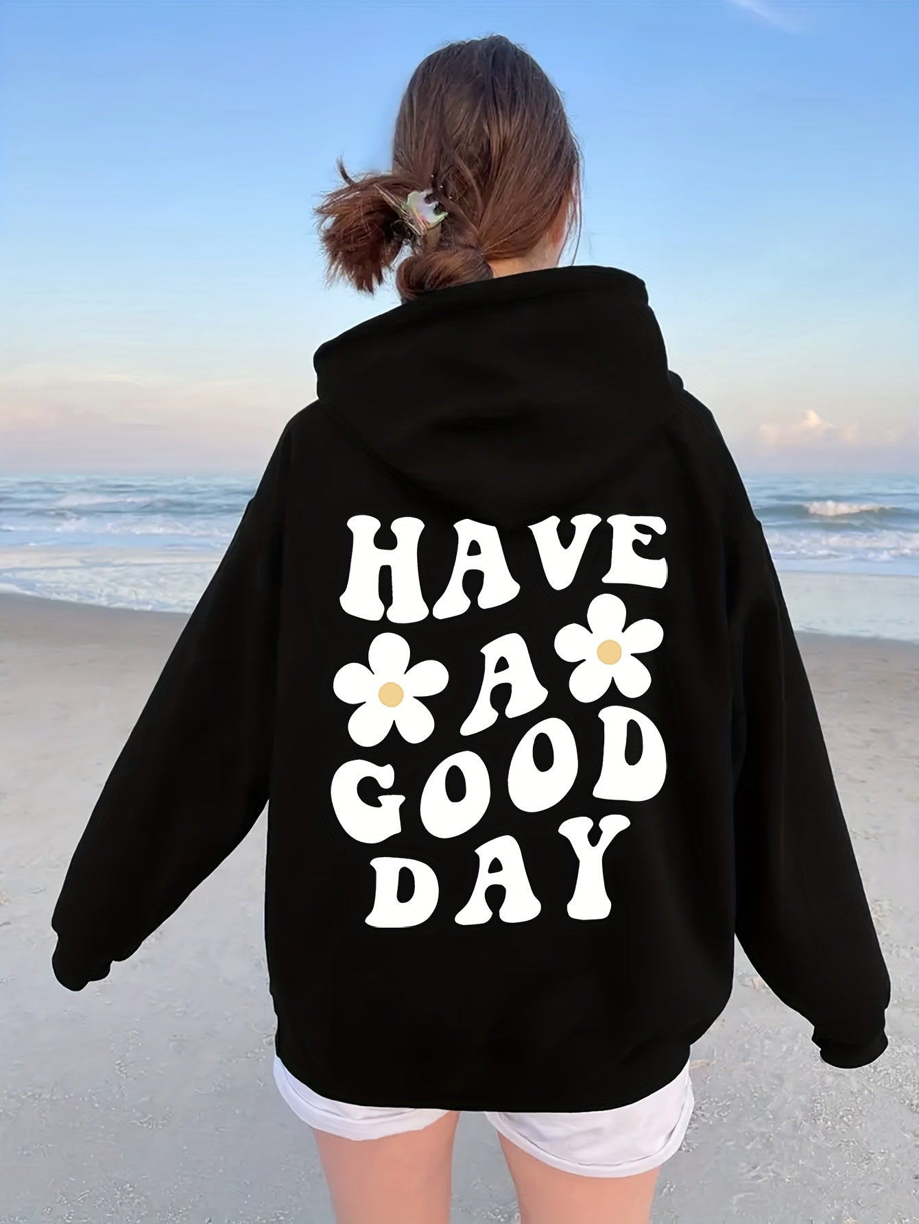 Cozy Women's Winter Hoodie with Fun Graphic Print - BritishElegance