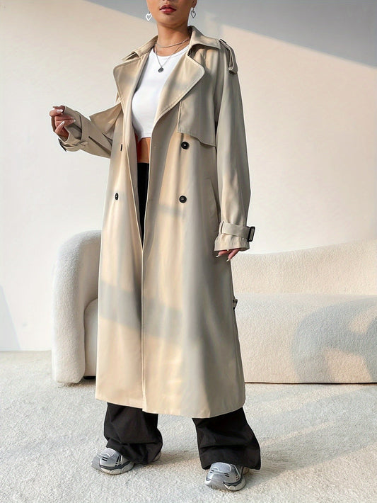 Classic Waterproof Double Breasted Coat - VogeLuxe