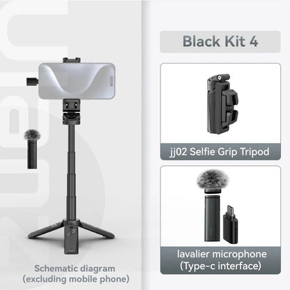 Portable Bluetooth Selfie Stick with 360 Rotation Holder