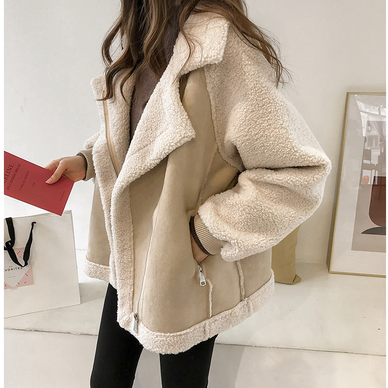 Warm Fleece Women's Large Sherpa Coat