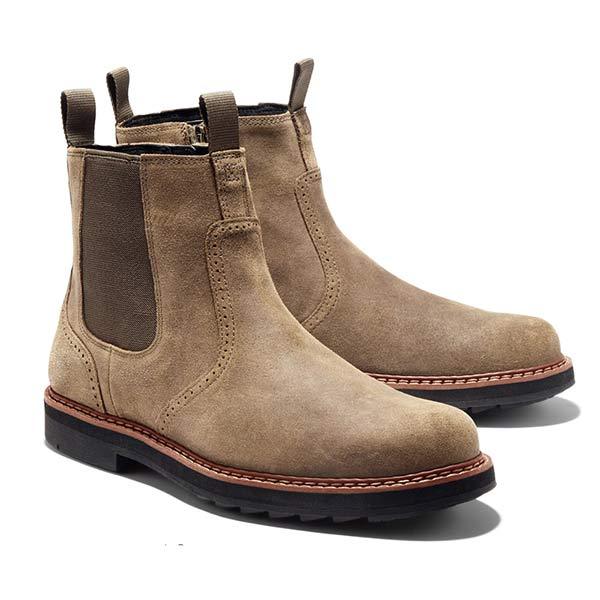 Men's Classic Slip On Ankle Boots - VogeLuxe