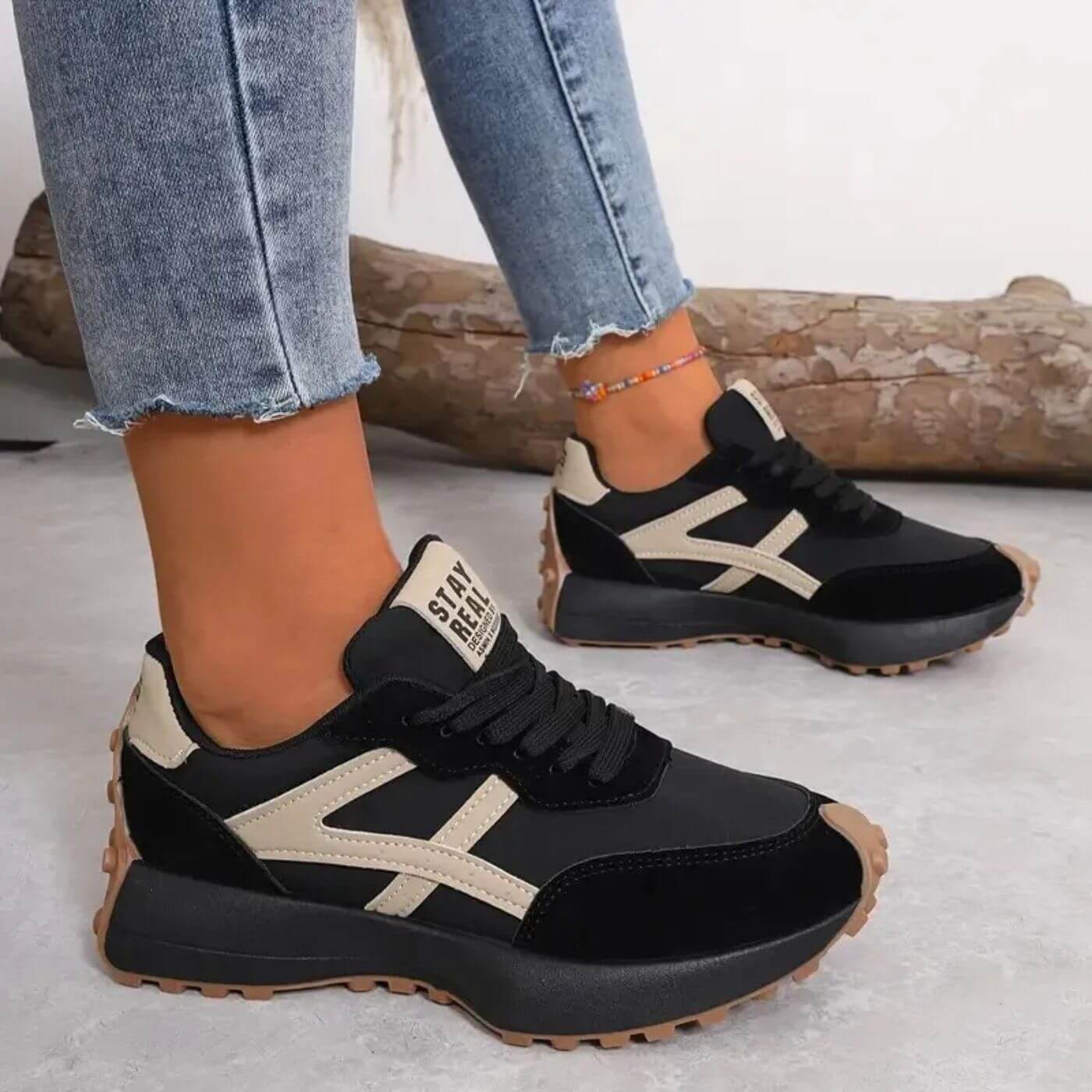 Daphina | Cushioned Ladies Running Sneakers - VogeLuxe