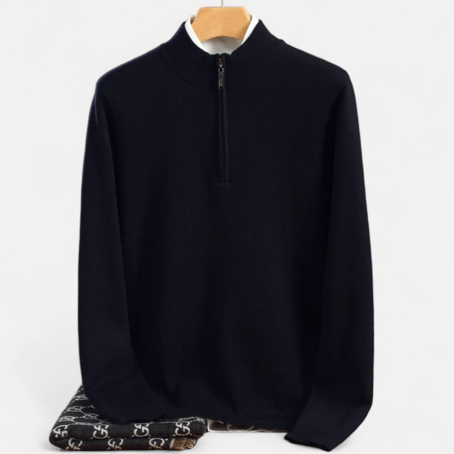 Warm Men's Merino Wool Pullover Sweater