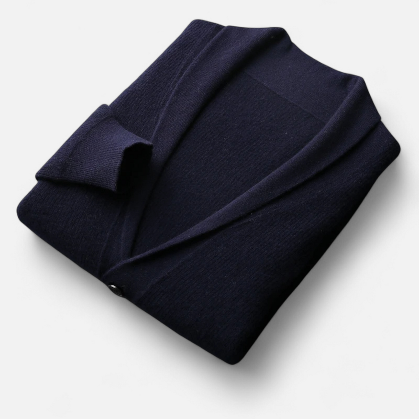 Warm Men's Crew Neck Wool Cardigan Sweater