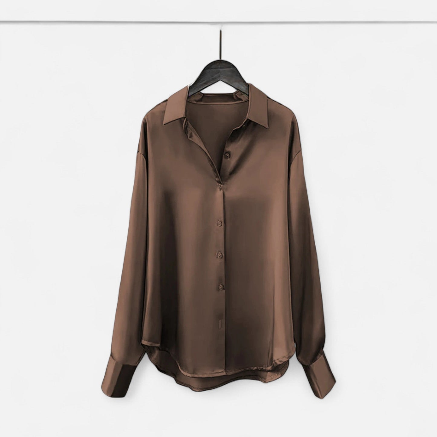 Elegant Women's Soft Satin Blouse