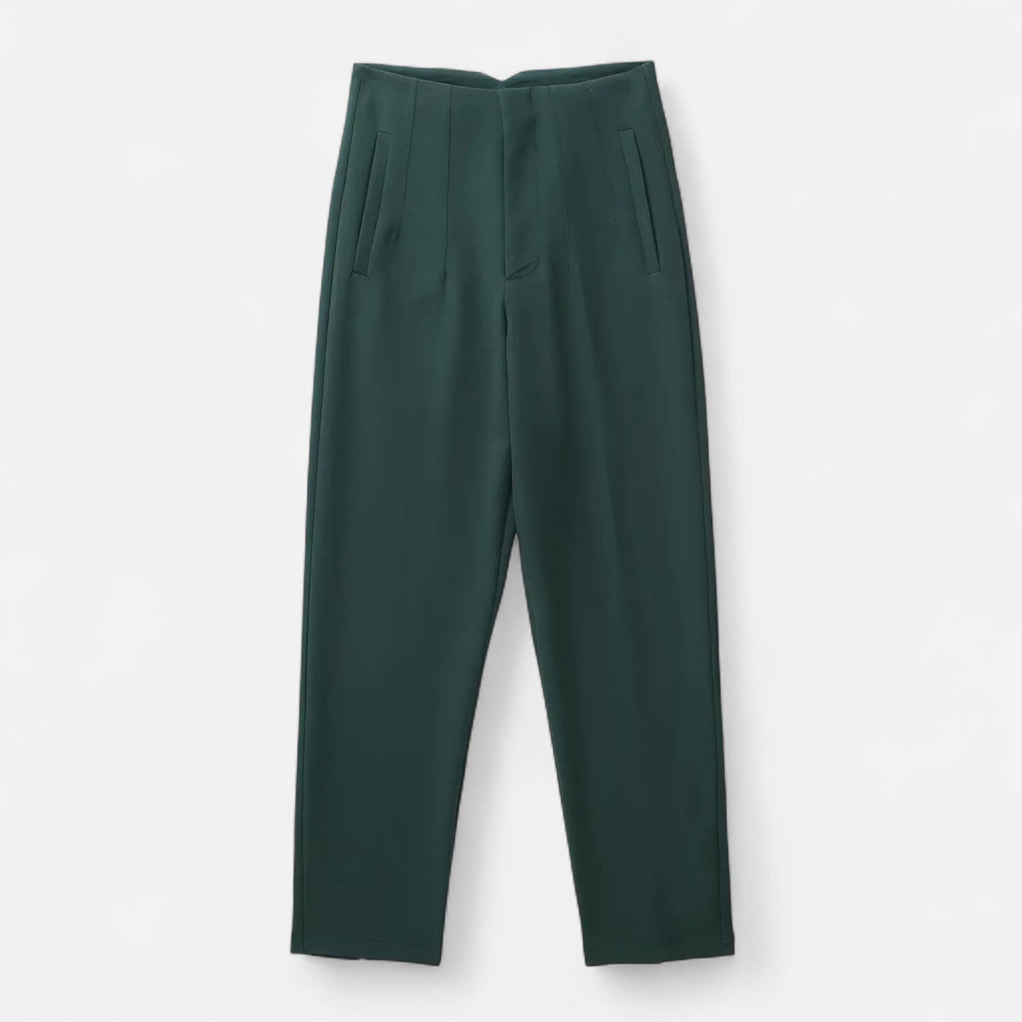 Elegant High Waist Slim Fit Women's Trousers