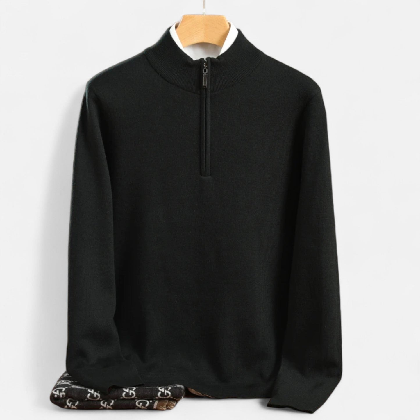 Warm Men's Merino Wool Pullover Sweater