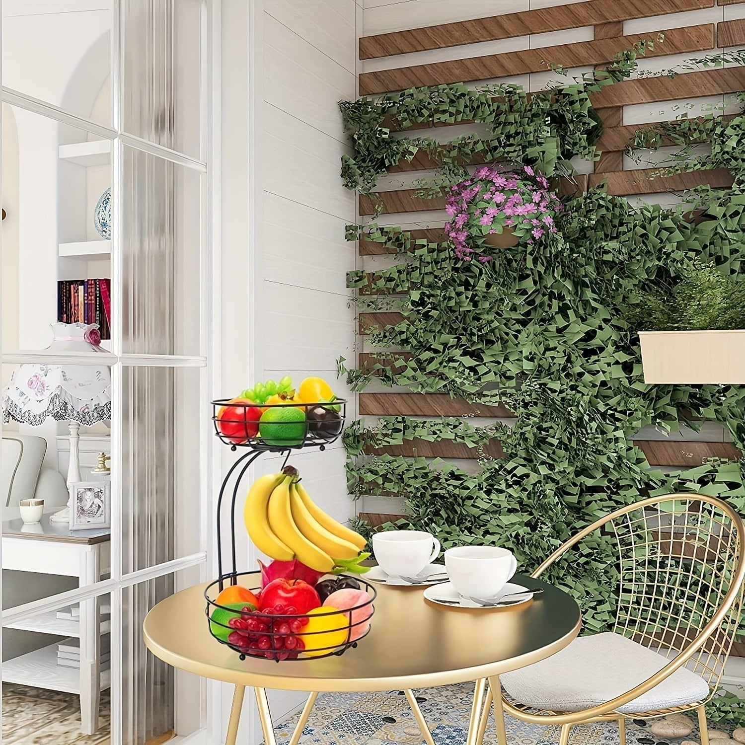 Space Saving 2 Tier Fruit Holder - VogeLuxe