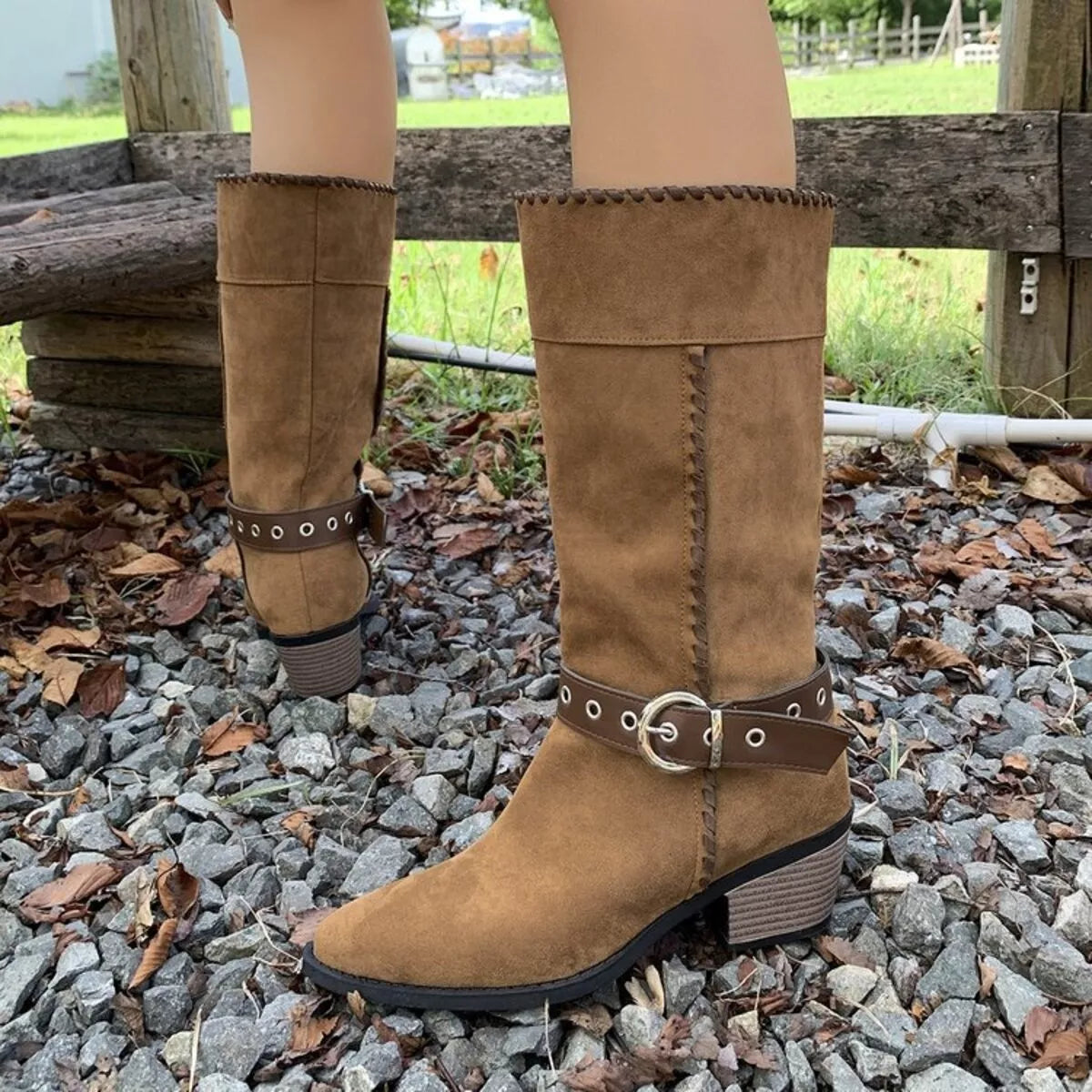 Low Heel Ankle Boots for Women