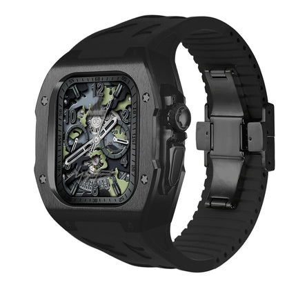 Durable Titanium Case and Soft Rubber Strap for Apple Watch Ultra