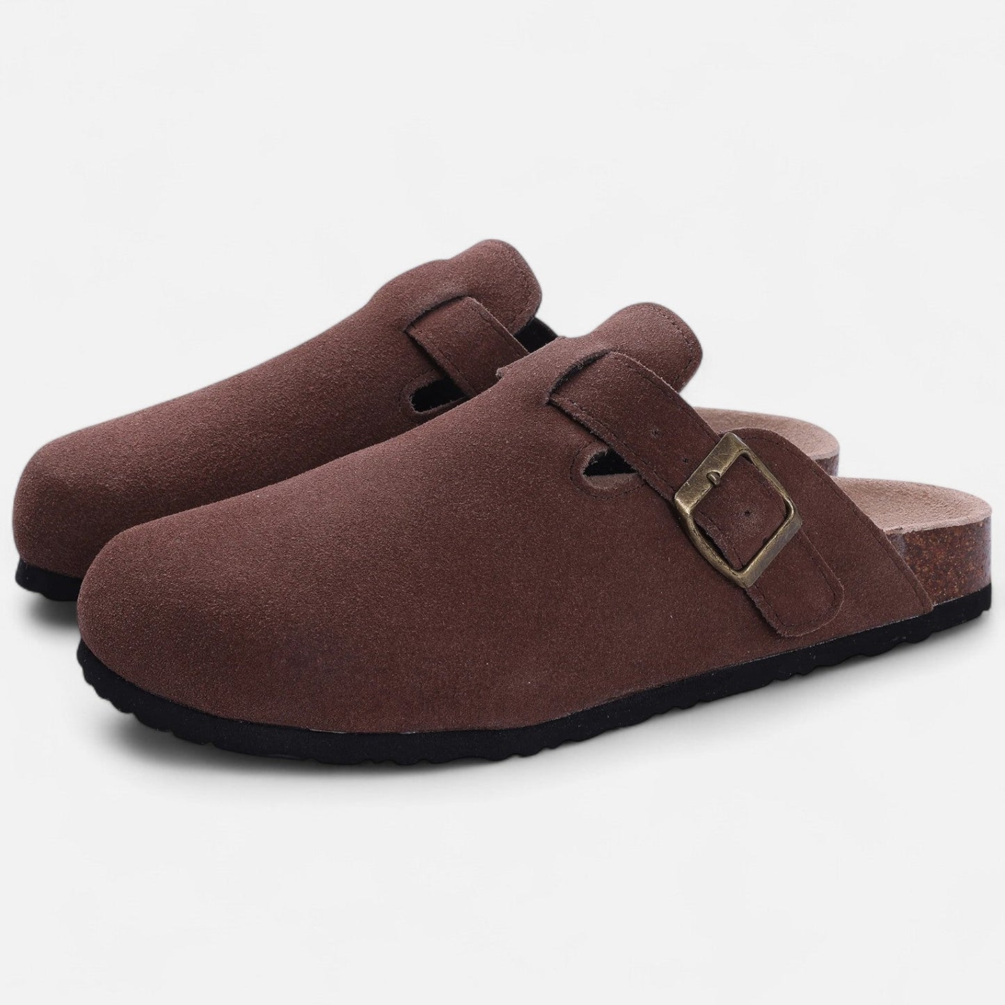 Luxury Suede Mens Slip On Mules