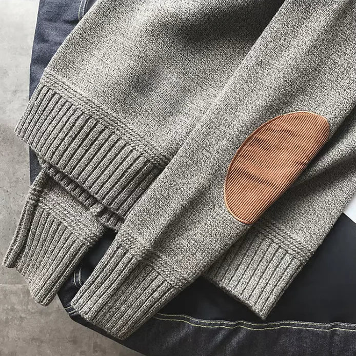 VogeLuxe | Men’s Raglan Sleeve Knit Crewneck Sweater