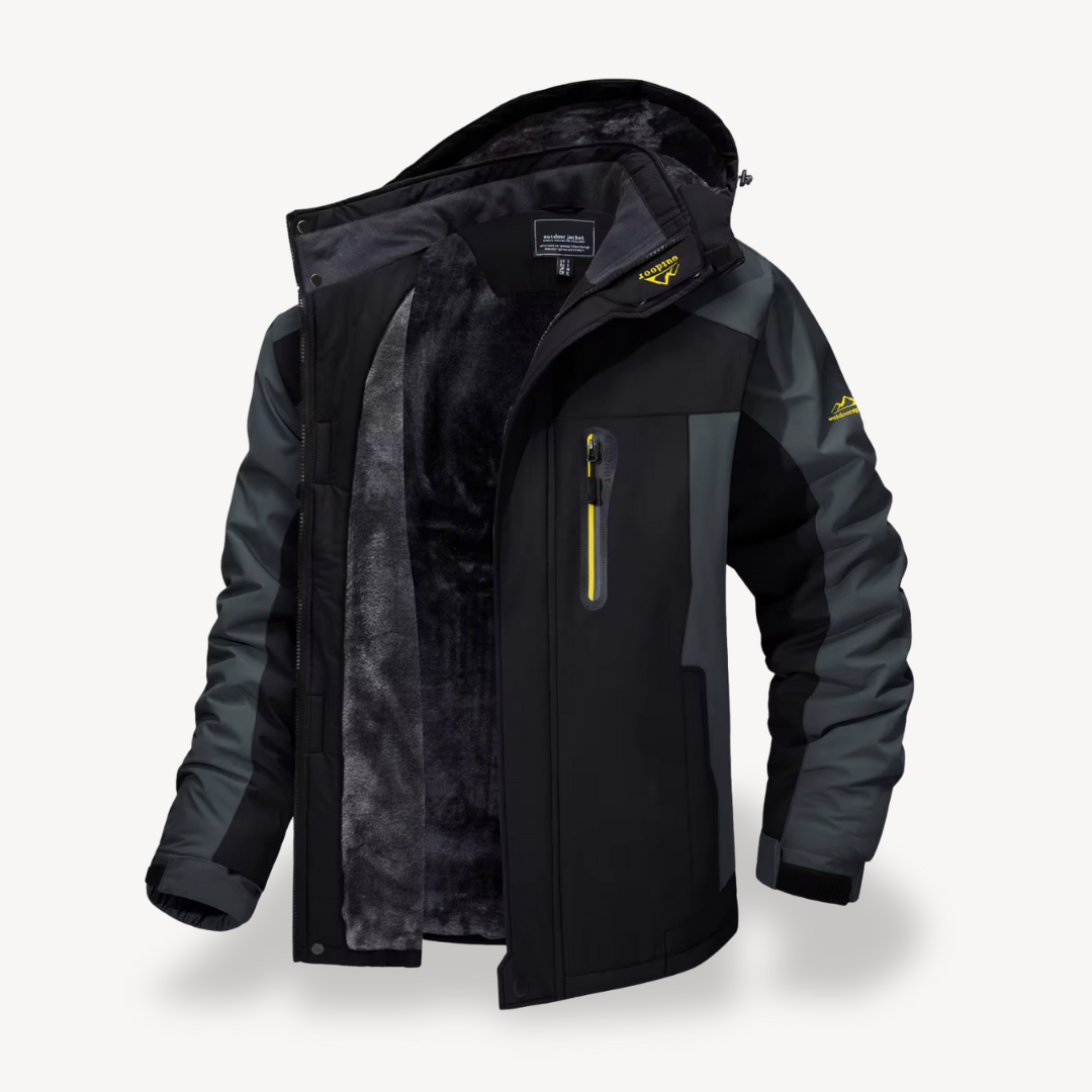 Warm Waterproof Men's Winter Fleece Coat - VogeLuxe