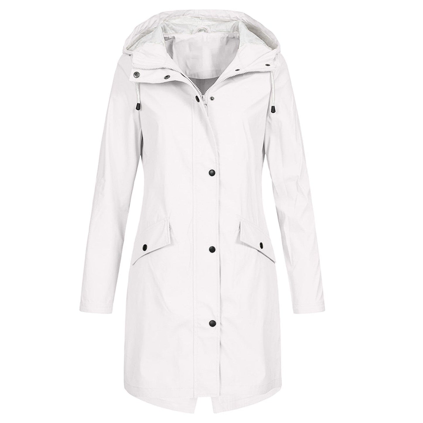 Waterproof Ladies Hooded Rain Jacket