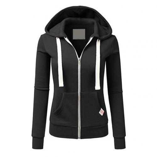 Cozy Women's Fitted Zip Hooded Sweatshirt