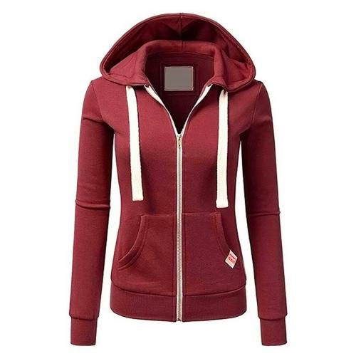 Cozy Women's Fitted Zip Hooded Sweatshirt - VogeLuxe