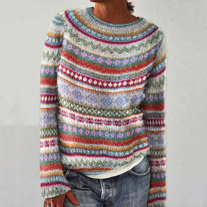 Warm Colorful Winter Sweater for Women