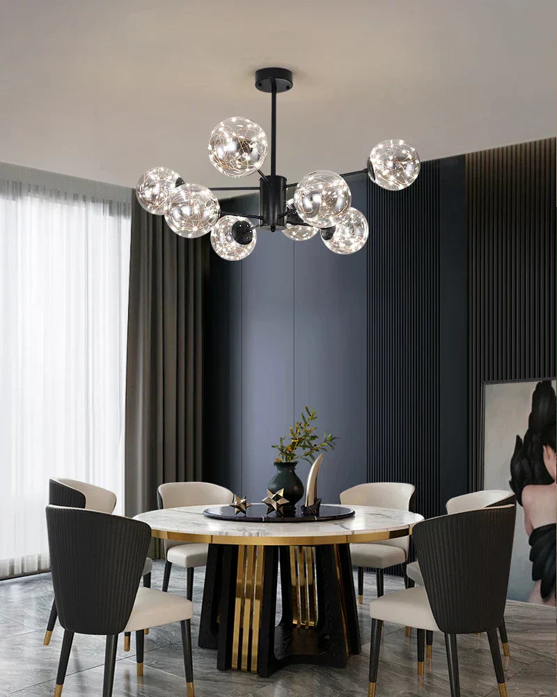 Luxury Glass Pendant Chandelier Light Fixture