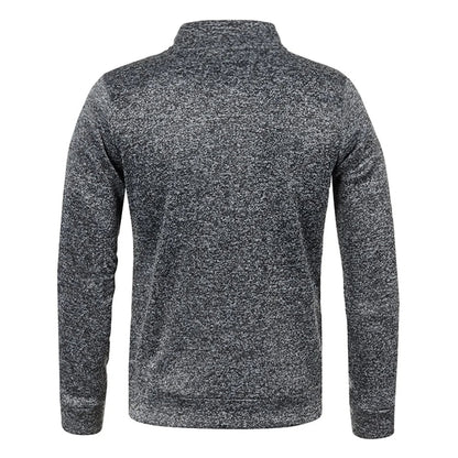 VogeLuxe | Men’s Quarter Zip Mock Collar Sweatshirt