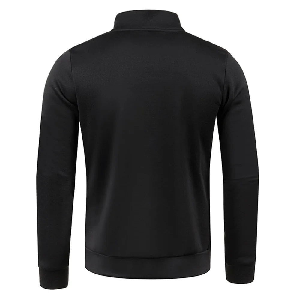 VogeLuxe | Men’s Quarter Zip Mock Collar Sweatshirt