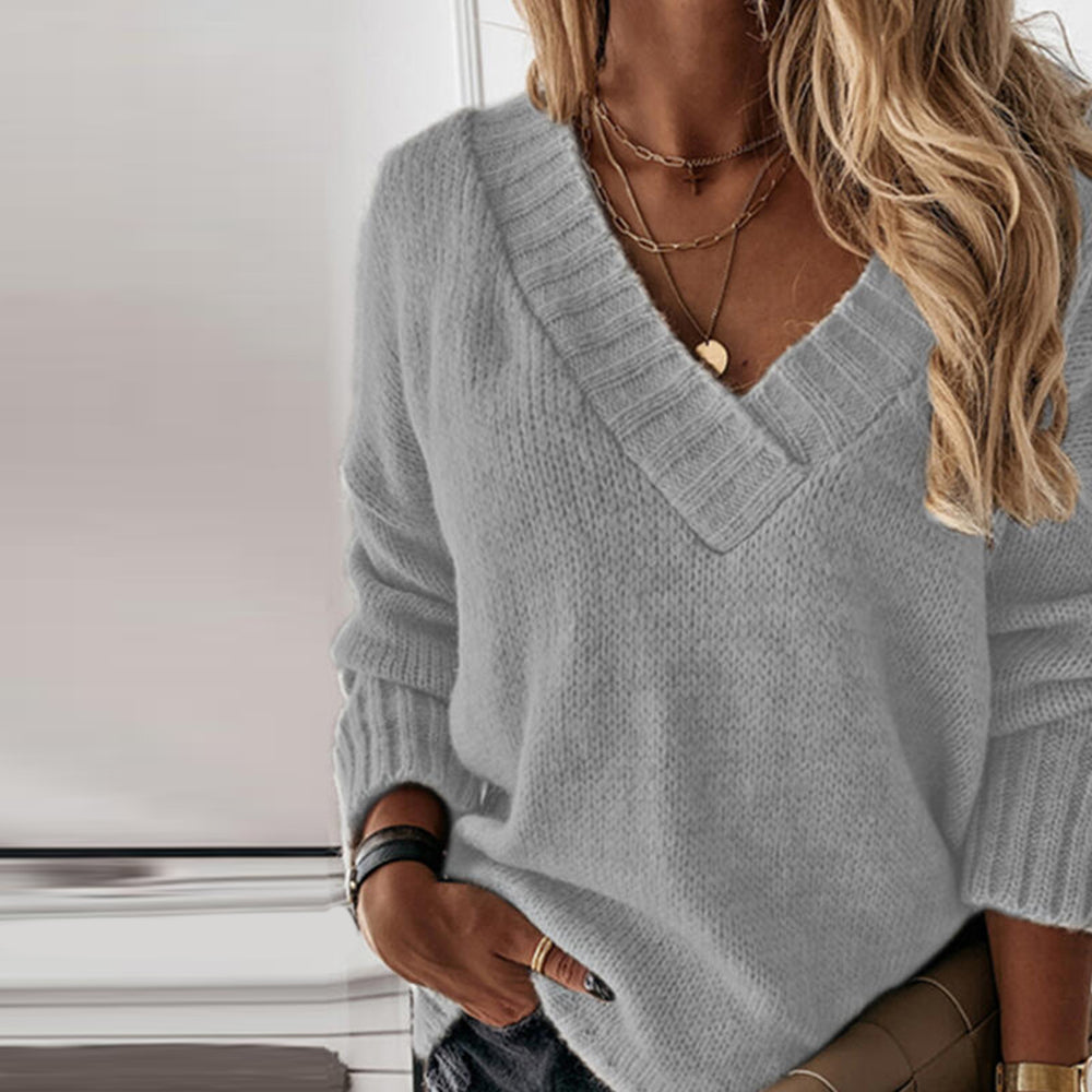 Women's Classic Crew Neck Wool Sweater