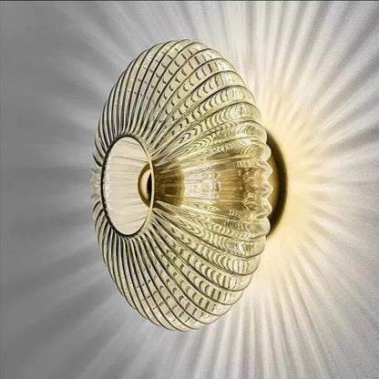 Elegant Wave Glass Wall Light for Mood Lighting