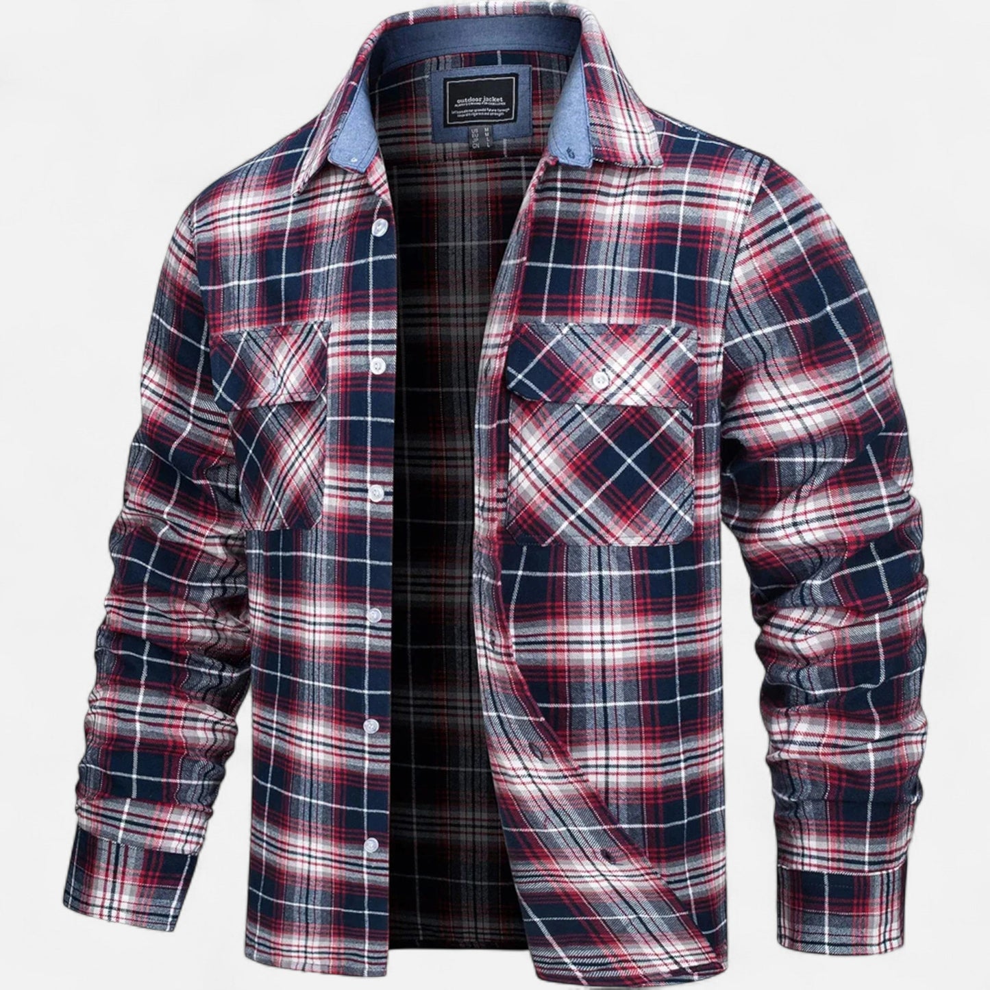 Relaxed Fit Lightweight Men's Shirt Jacket