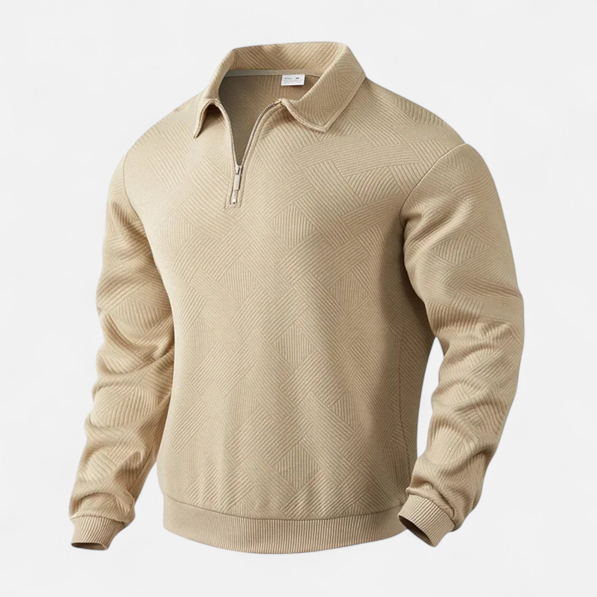 Classic Men's Zip Polo Shirt - VogeLuxe