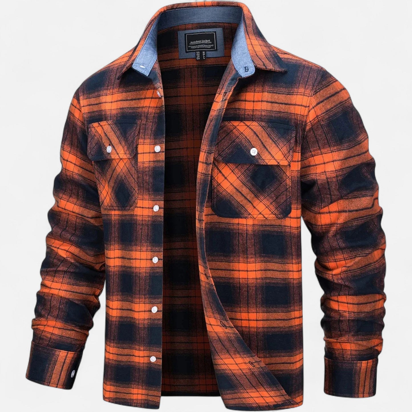 Relaxed Fit Lightweight Men's Shirt Jacket