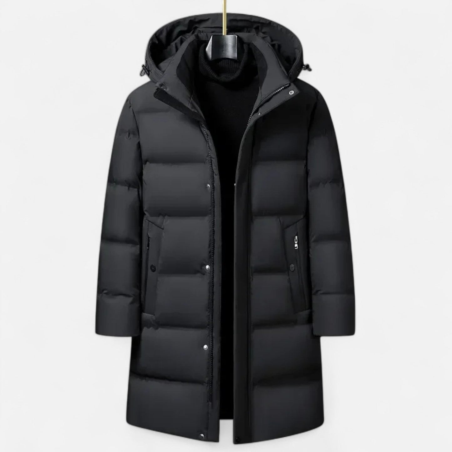 Warm Waterproof Men's Down Filled Parka Coat