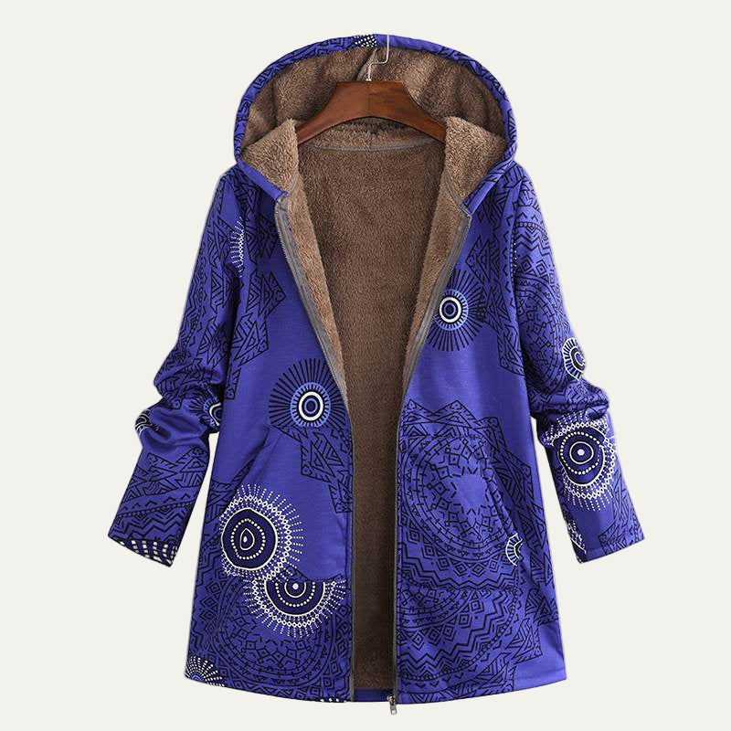 VogeLuxe | Women’s Oversized Floral Hooded Cardigan