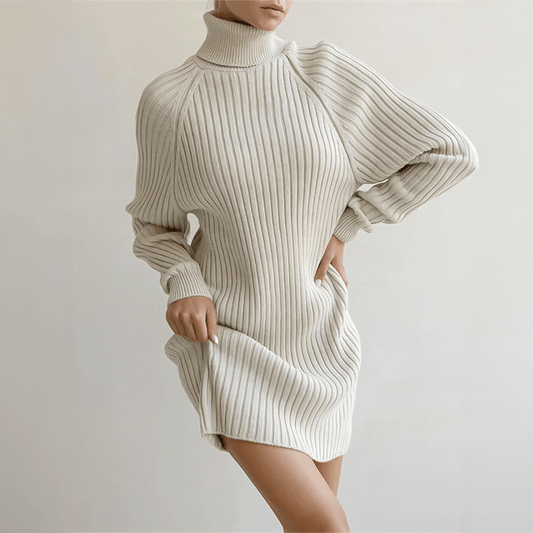 Warm Winter Sweater Dress for Women - VogeLuxe