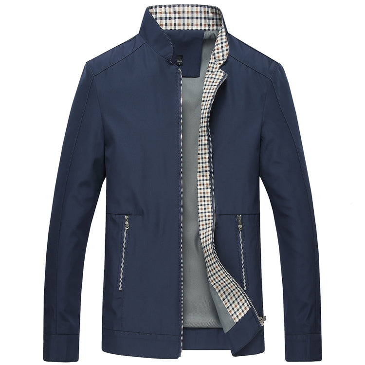 Thin Mens Casual Bomber Jacket For Spring Autumn Wear