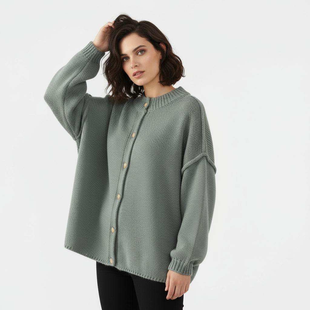 Cozy Oversized Open Cardigan for Women