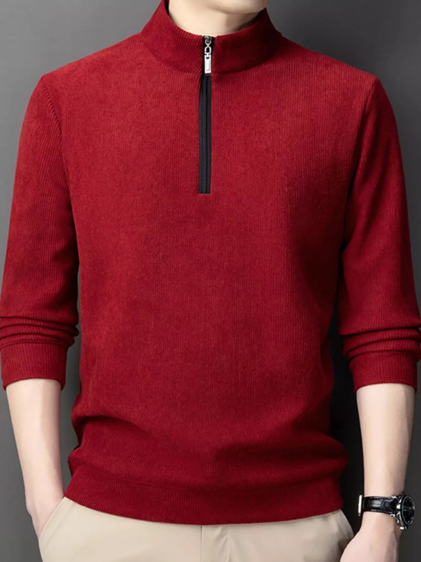 Big and Tall Corduroy Zip Up Jacket