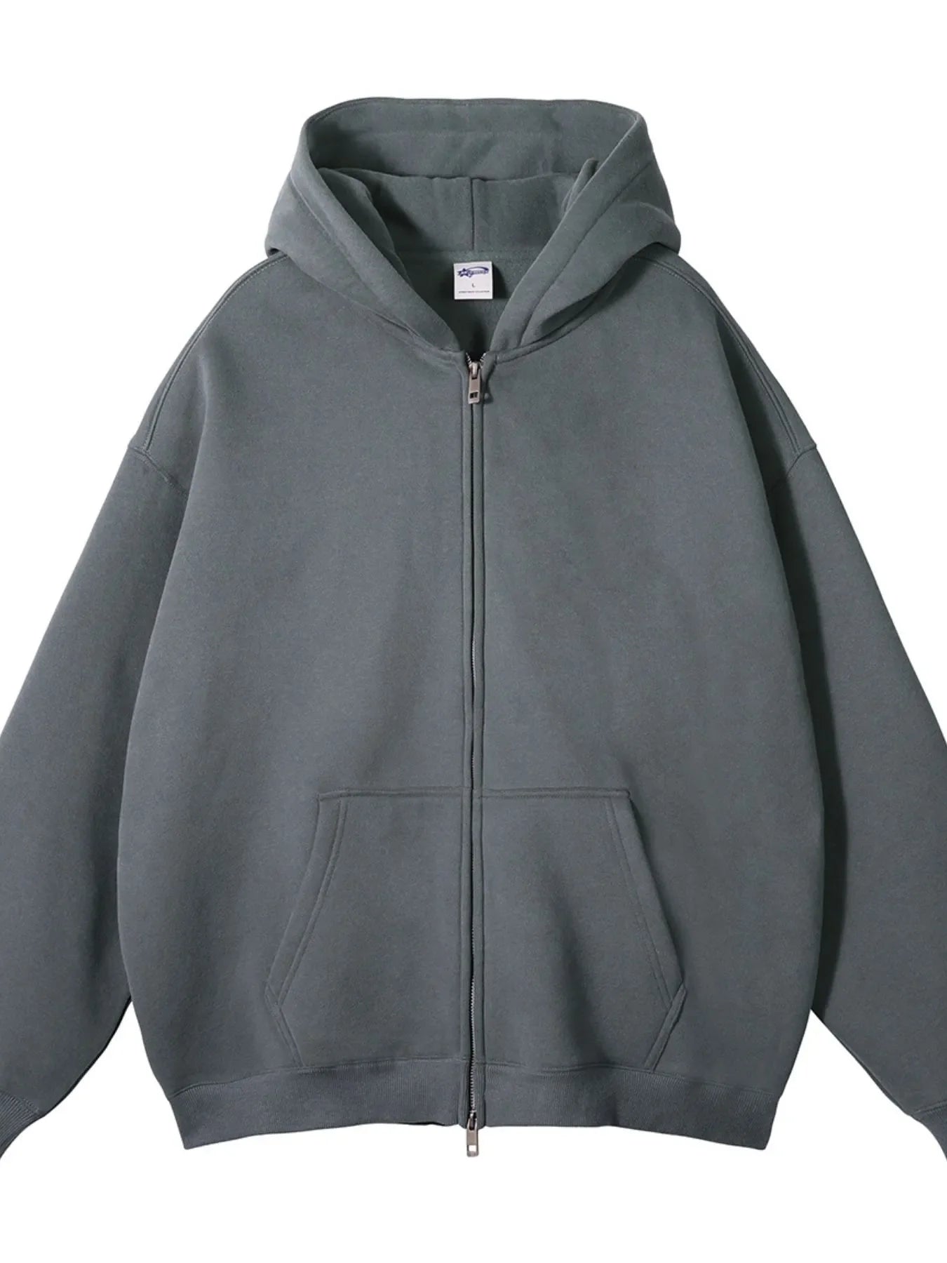 Warm Men's Zip Up Fleece Hooded Jacket