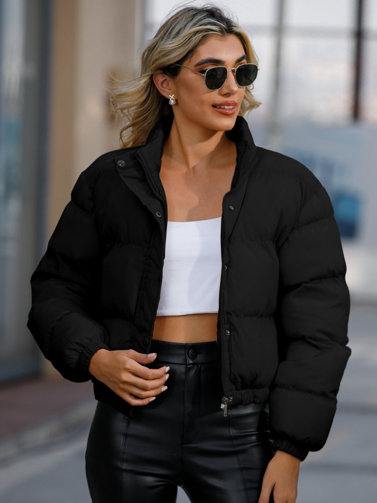 Soft Women's Padded Down Winter Jacket - VogeLuxe