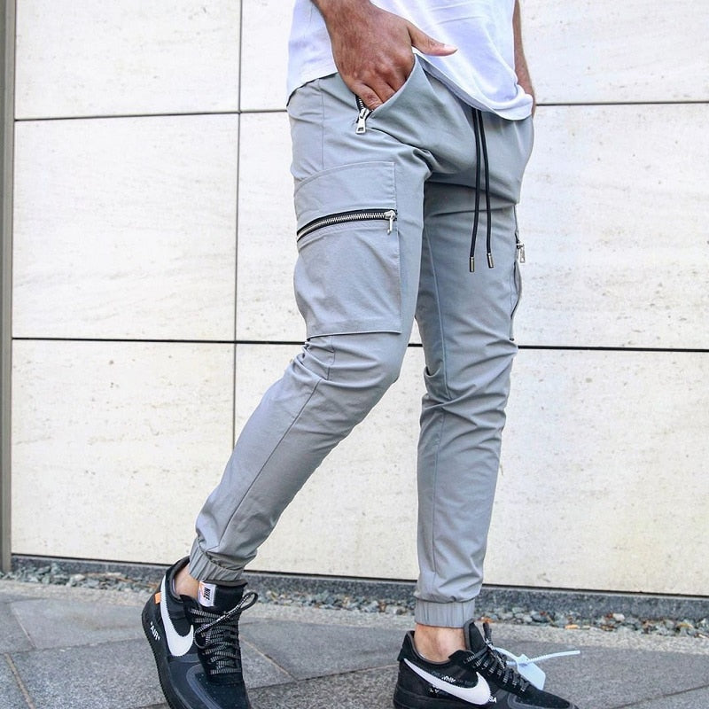 Men's Versatile Zip Pocket Work Pants - VogeLuxe