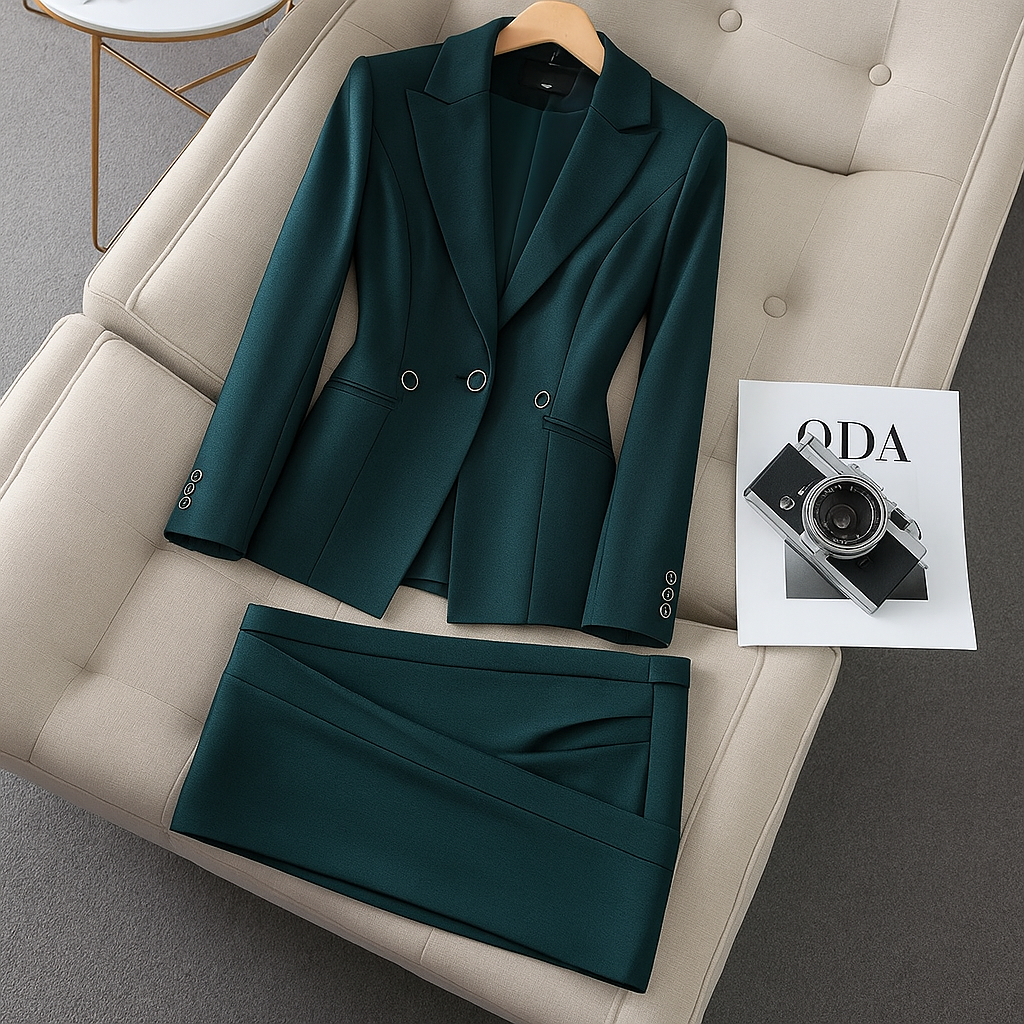 Classic Two Piece Suit Jacket and Trousers Set - VogeLuxe
