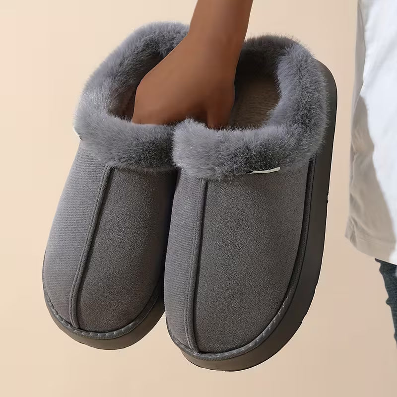 Cozy Women's Fleece Slippers - Soft Warm Winter Shoes