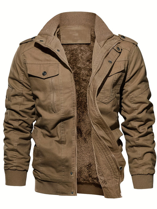 Warm Waterproof Men's Winter Parka Coat With Fleece Lining - BritishElegance