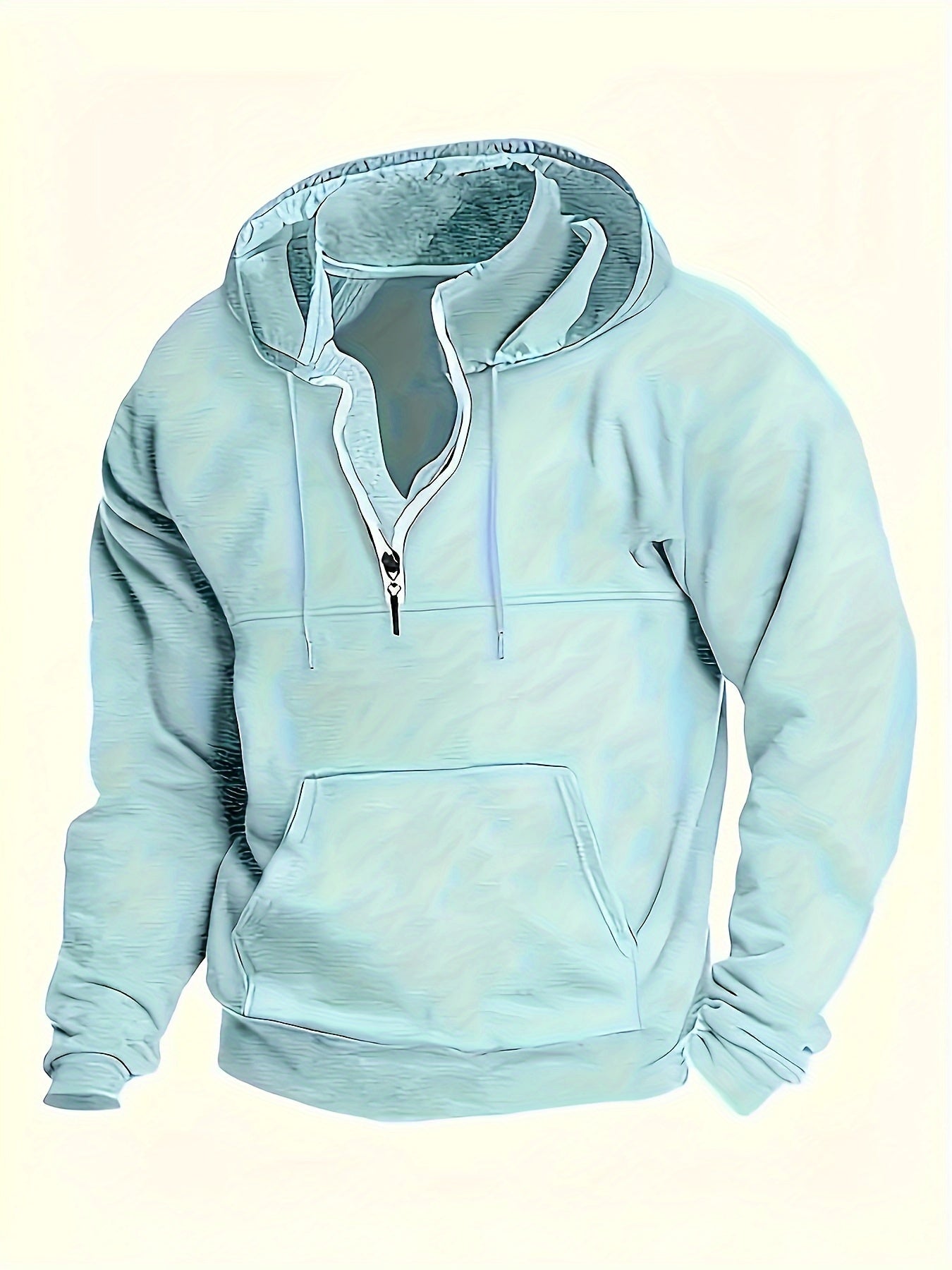 Men's Classic Warm Winter Quarter Zip Sweater