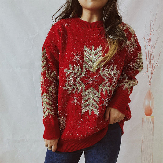 Classic Winter Crew Neck Sweater – Soft Knit Pattern - BritishElegance