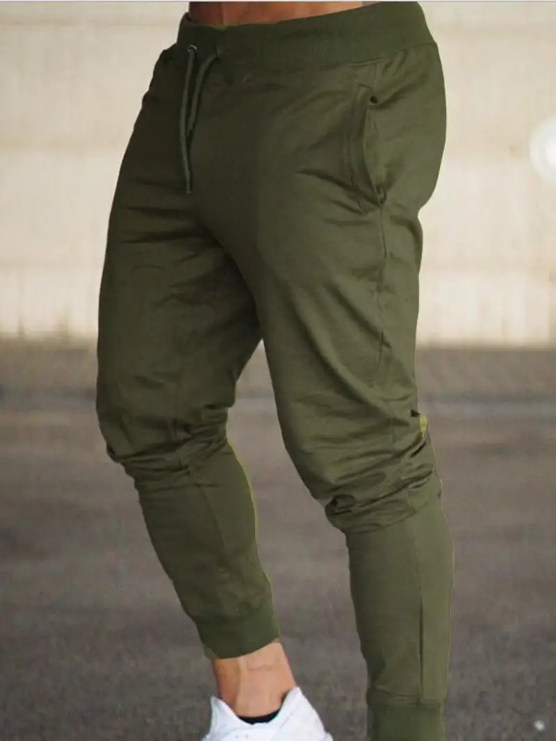 Men's Soft Relaxed Fit Jogger Pants with Elastic Waist