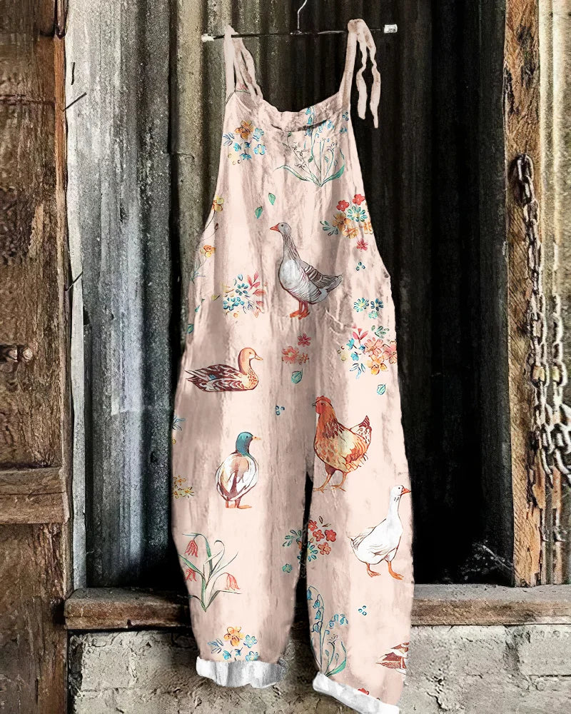 Summer Floral Print Womens Romper