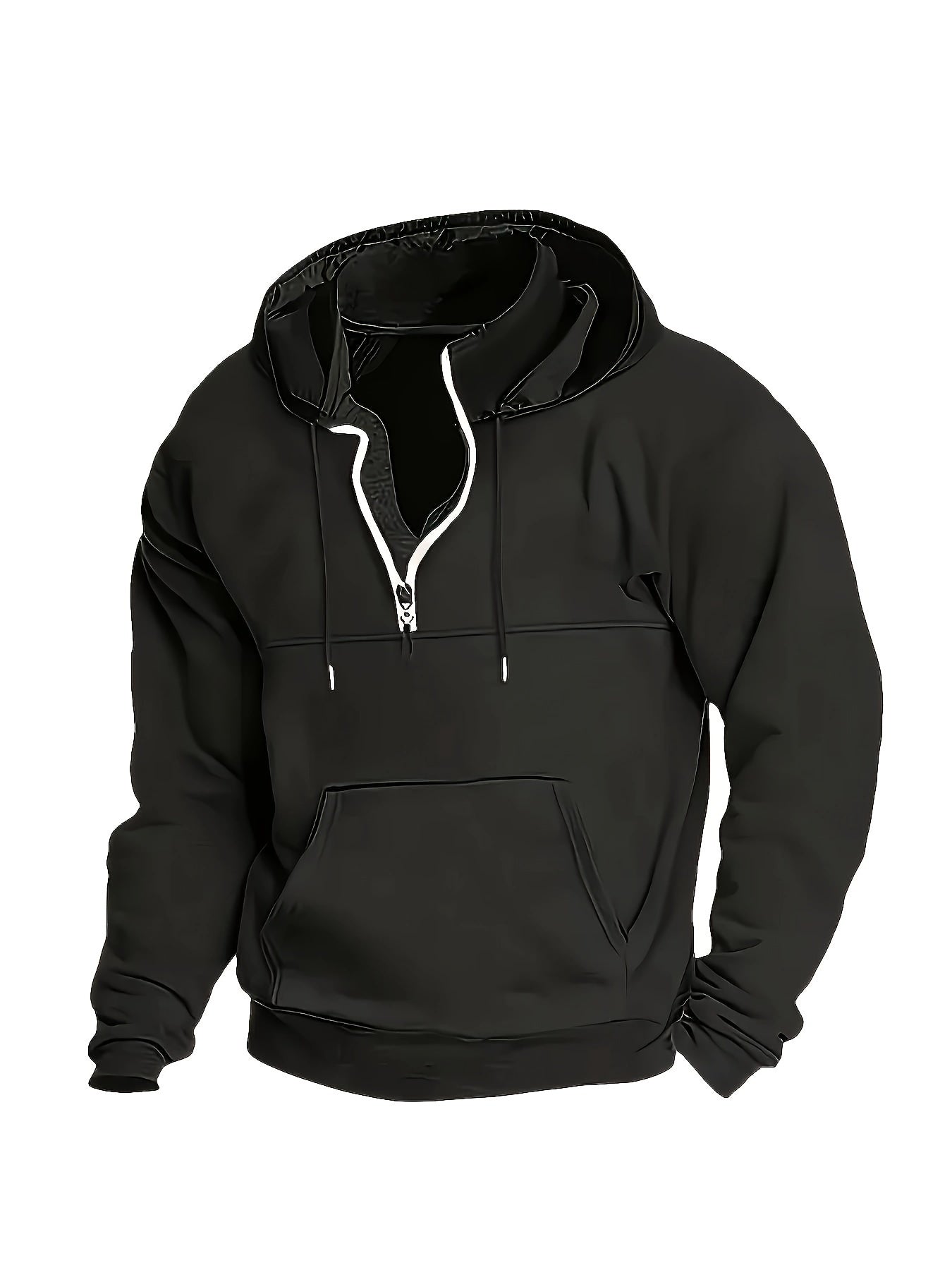 Men's Classic Warm Quarter Zip Jumper - VogeLuxe