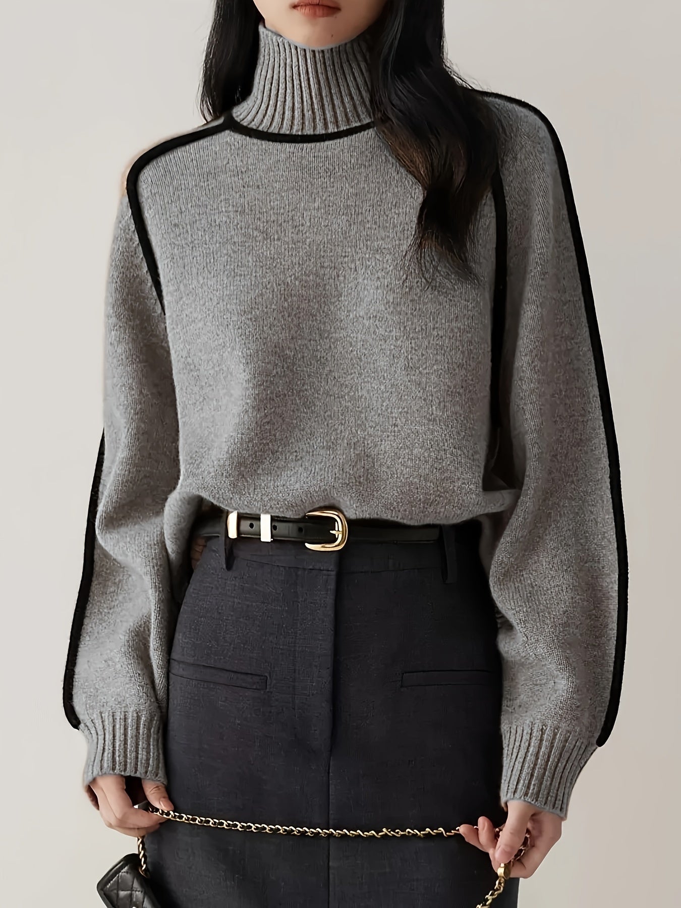Cozy Warm Women's Long Sleeve Turtleneck Sweater