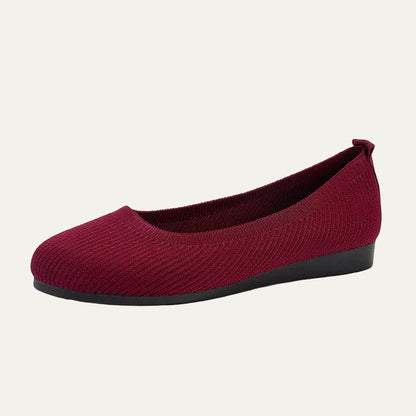 VogeLuxe | Women’s Round Toe Knit Ballet Flats