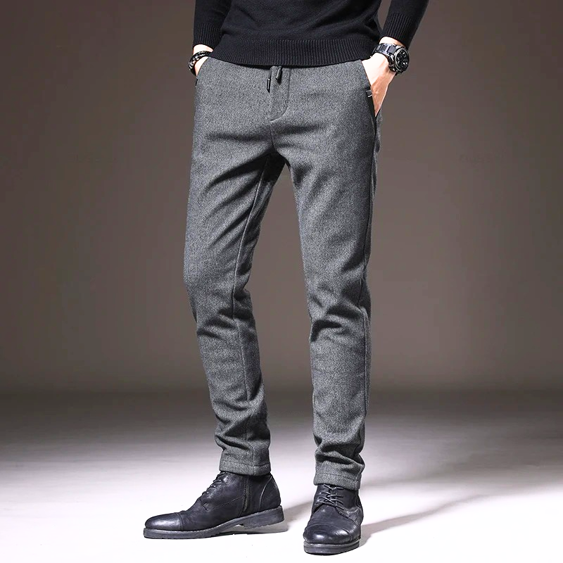 Men's Skinny Fit Jogger Pants with Elastic Waist - VogeLuxe