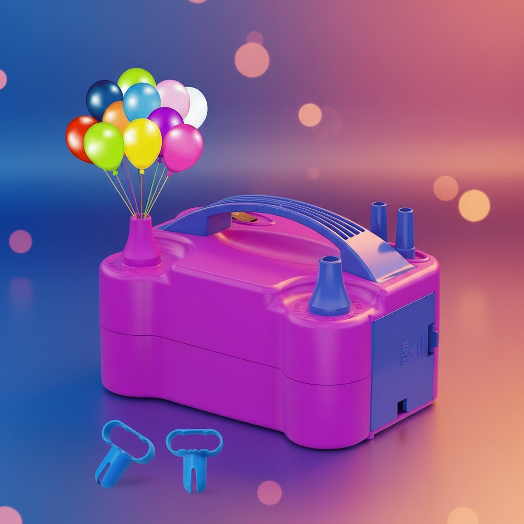 Fast Dual Nozzle Portable Air Pump for Parties